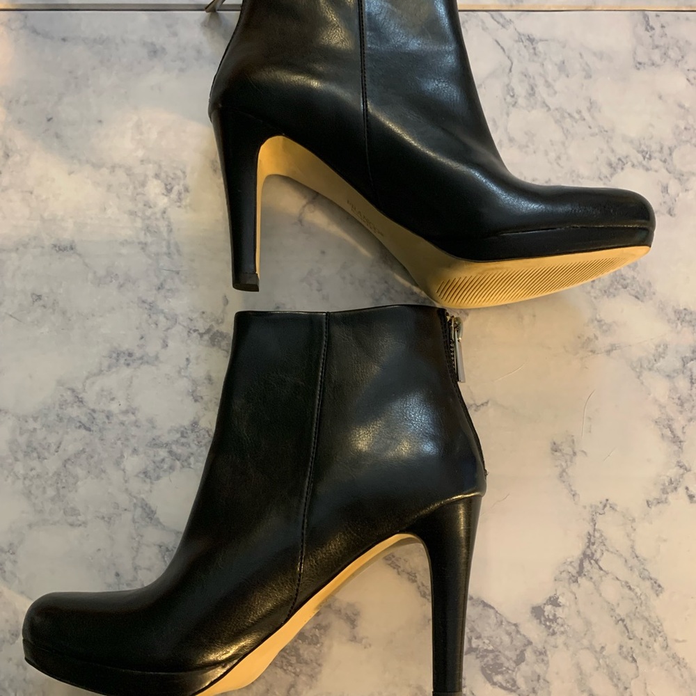 Black Franco Sarto Ankle Boots